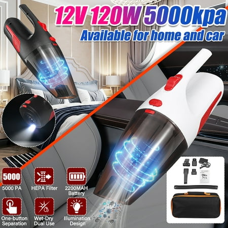 Car Wireless Vacuum Cleaner Cordless Wet Dry 120W 4000Pa Suction Handheld
